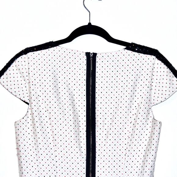 Kensie Dotted Mini Dress w Sequins Size Medium - Picture 5 of 6